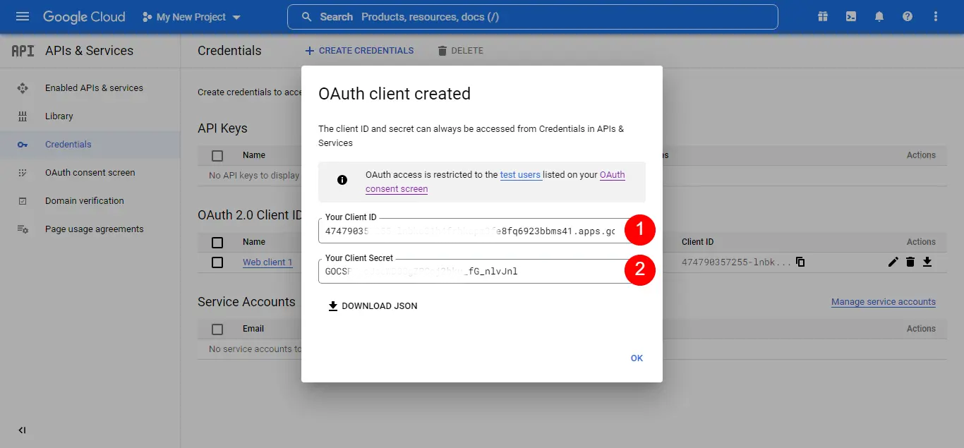 How to Create Goolge Client ID and Client Secret 9